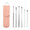 Stainless Steel Ear Pick 6Pcs 360 Degree Spiral Earwax Cleaning Tool Set