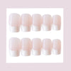 French Long Press On Fake Nails - 24 Pcs