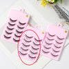 5 Pairs Manga False Eyelashes | Anime Cosplay Lashes