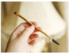 Bamboo handle c Eyebrow brush   eyebrow comb Eyebrow brush Eyelash brush dual purpose brush