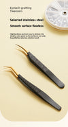 Gold Black High-Grade Mesh Precision Tweezers Set