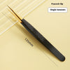 Gold Black High-Grade Mesh Precision Tweezers Set