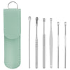 Stainless Steel Ear Pick 6Pcs 360 Degree Spiral Earwax Cleaning Tool Set