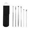 Stainless Steel Ear Pick 6Pcs 360 Degree Spiral Earwax Cleaning Tool Set